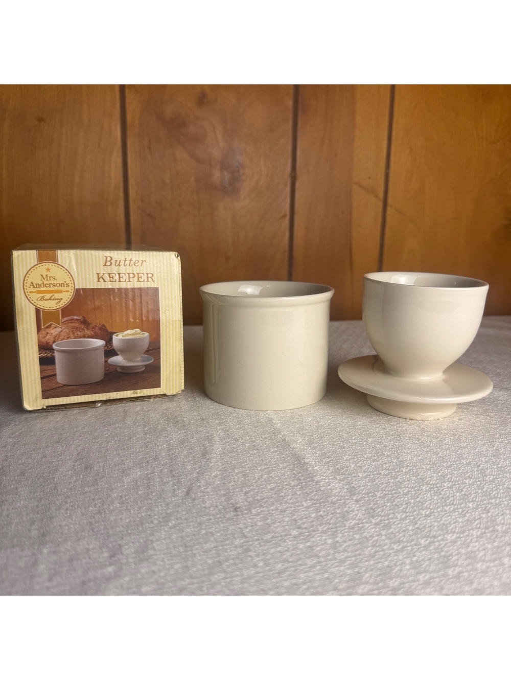 Mrs. Anderson’s Baking Ceramic Butter Keeper with Original Box